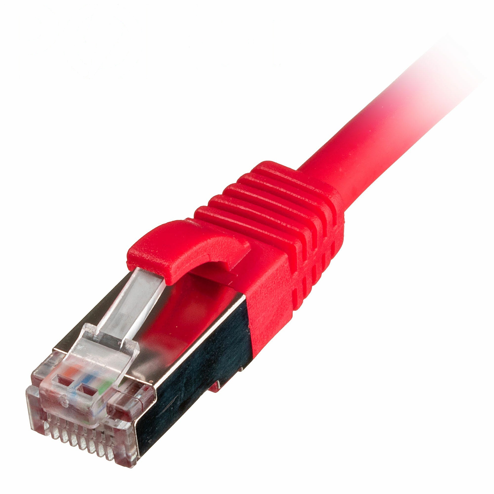 0.3m Cat6a Ethernet Cable Red S/FTP LSOH 26AWG Snagless