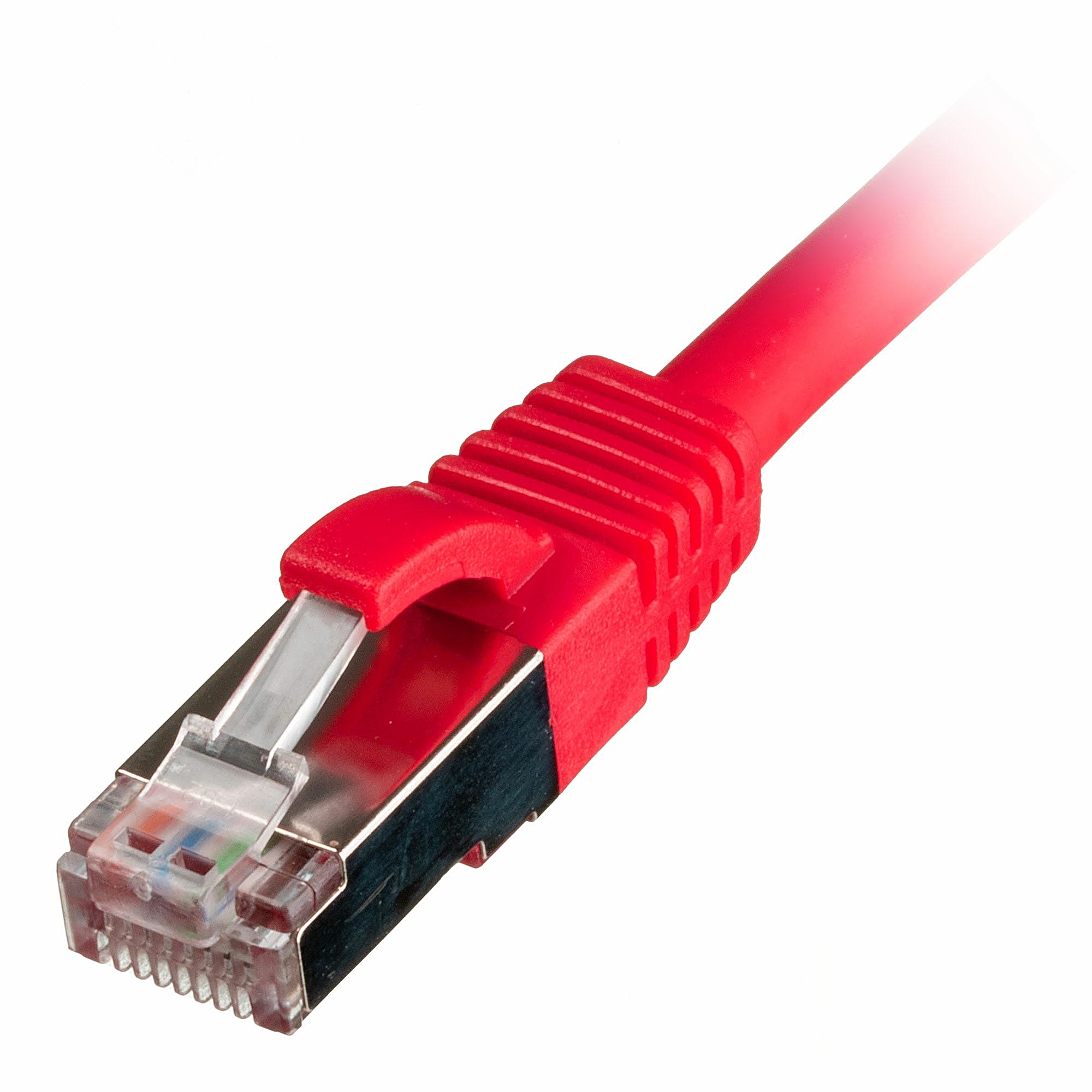 100x 1m Cat6a Patch Cable Red S/FTP LSOH 26AWG Snagless
