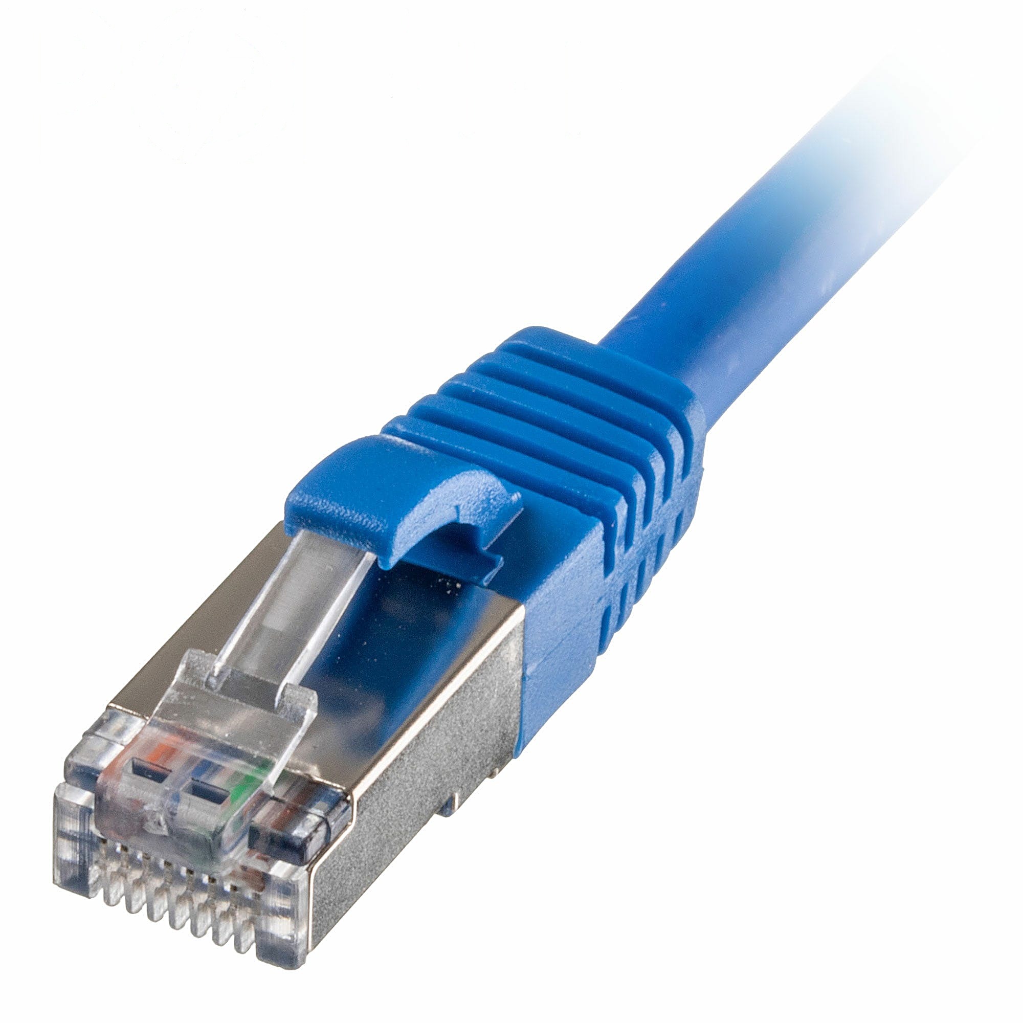 0.3m Cat6a Ethernet Cable Blue S/FTP LSOH 26AWG Snagless