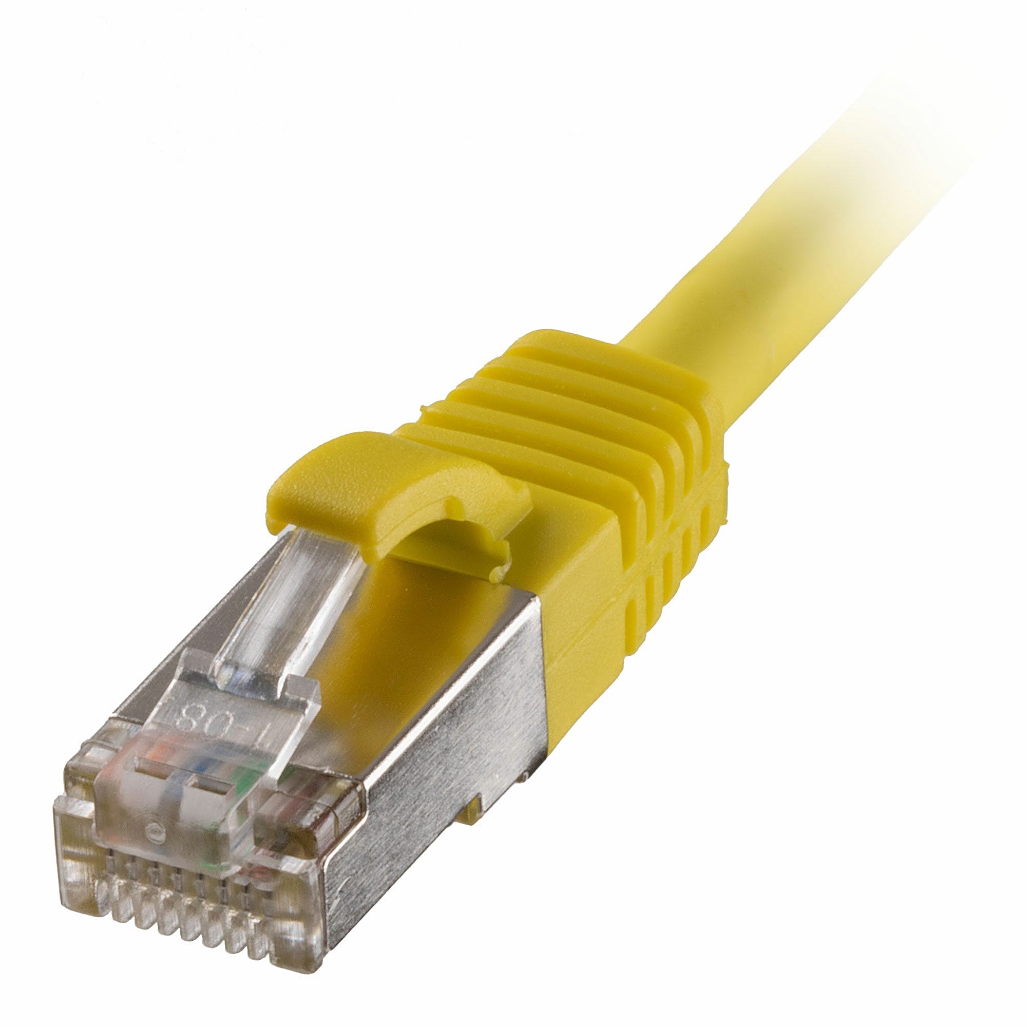 0.3m Cat6a Ethernet Cable Yellow S/FTP LSOH 26AWG Snagless