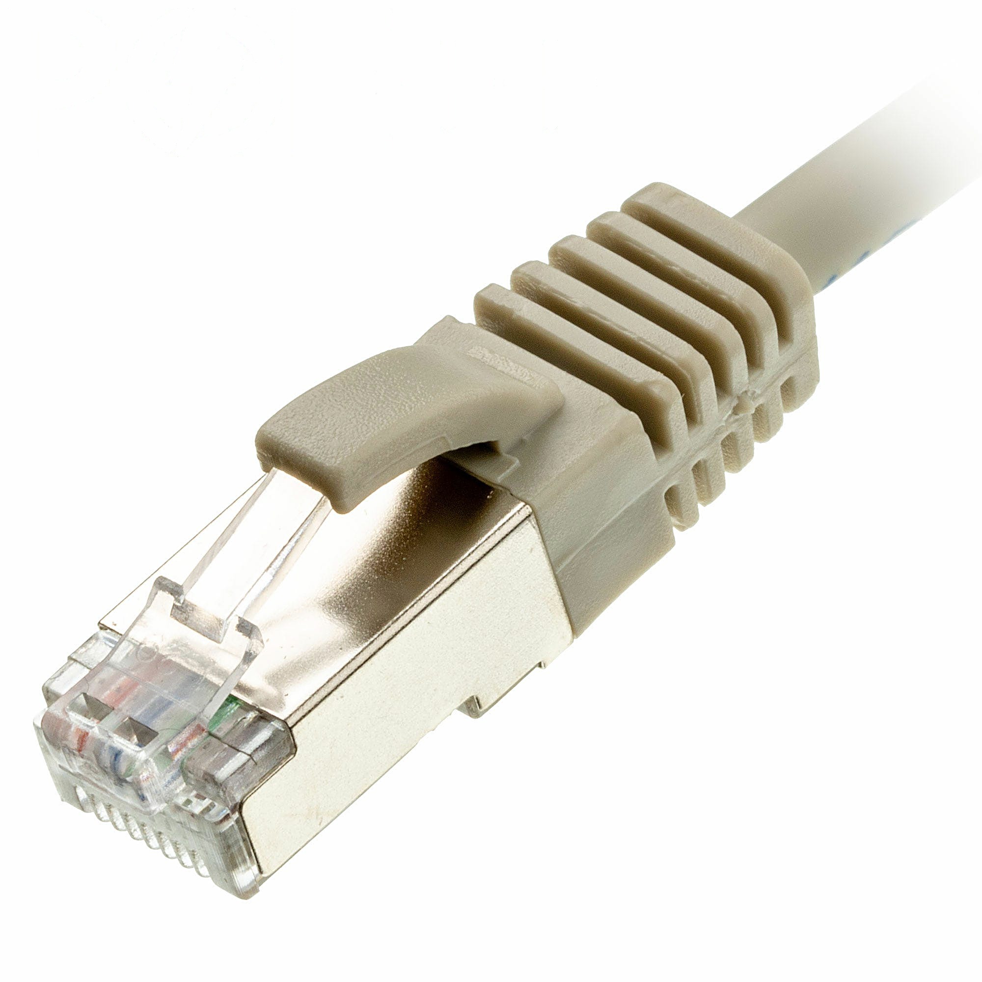 0.3m Cat6a Slim Ethernet Cable Grey U/FTP LSOH 30AWG Snagless