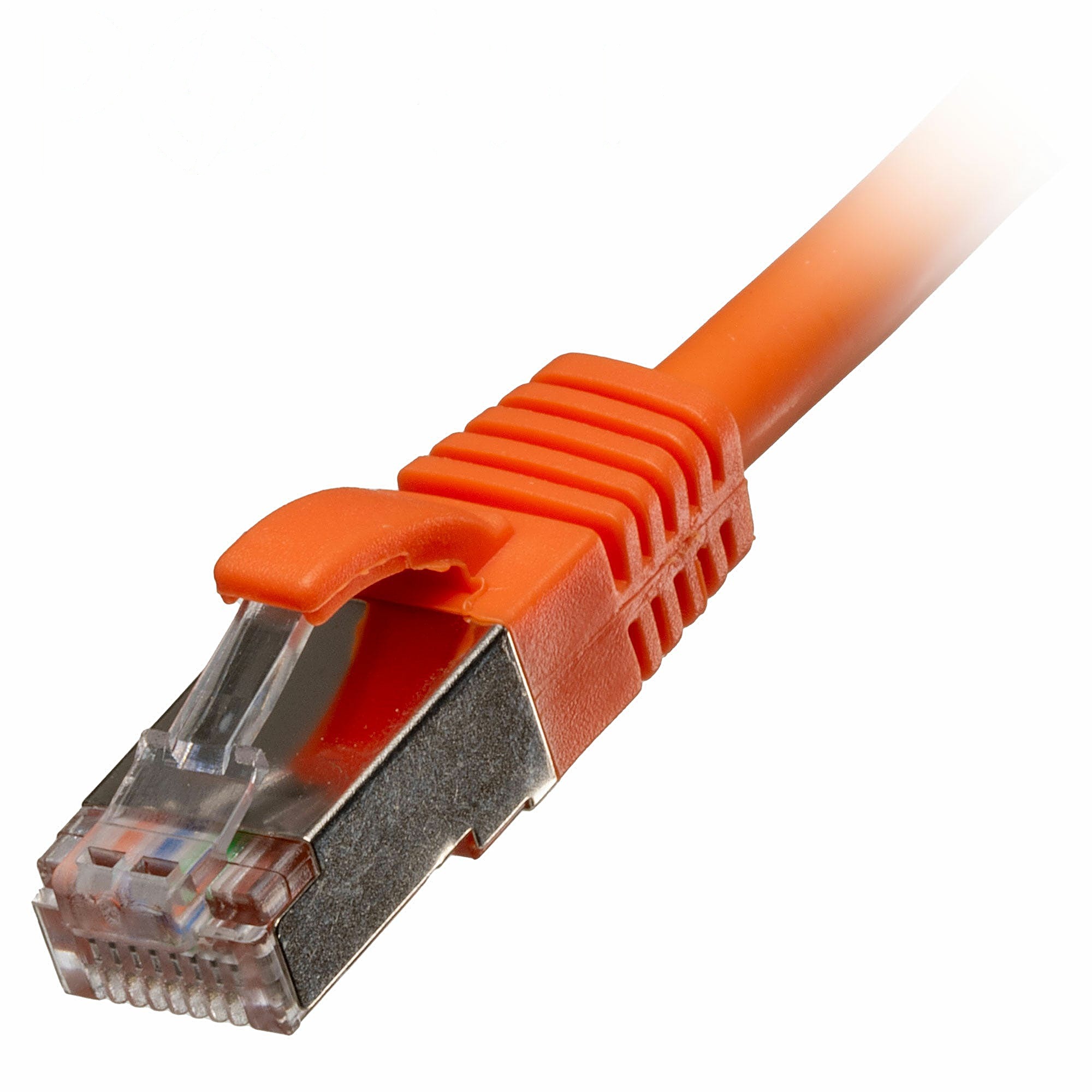 0.5m Cat6a Ethernet Cable Orange S/FTP LSOH 26AWG Snagless