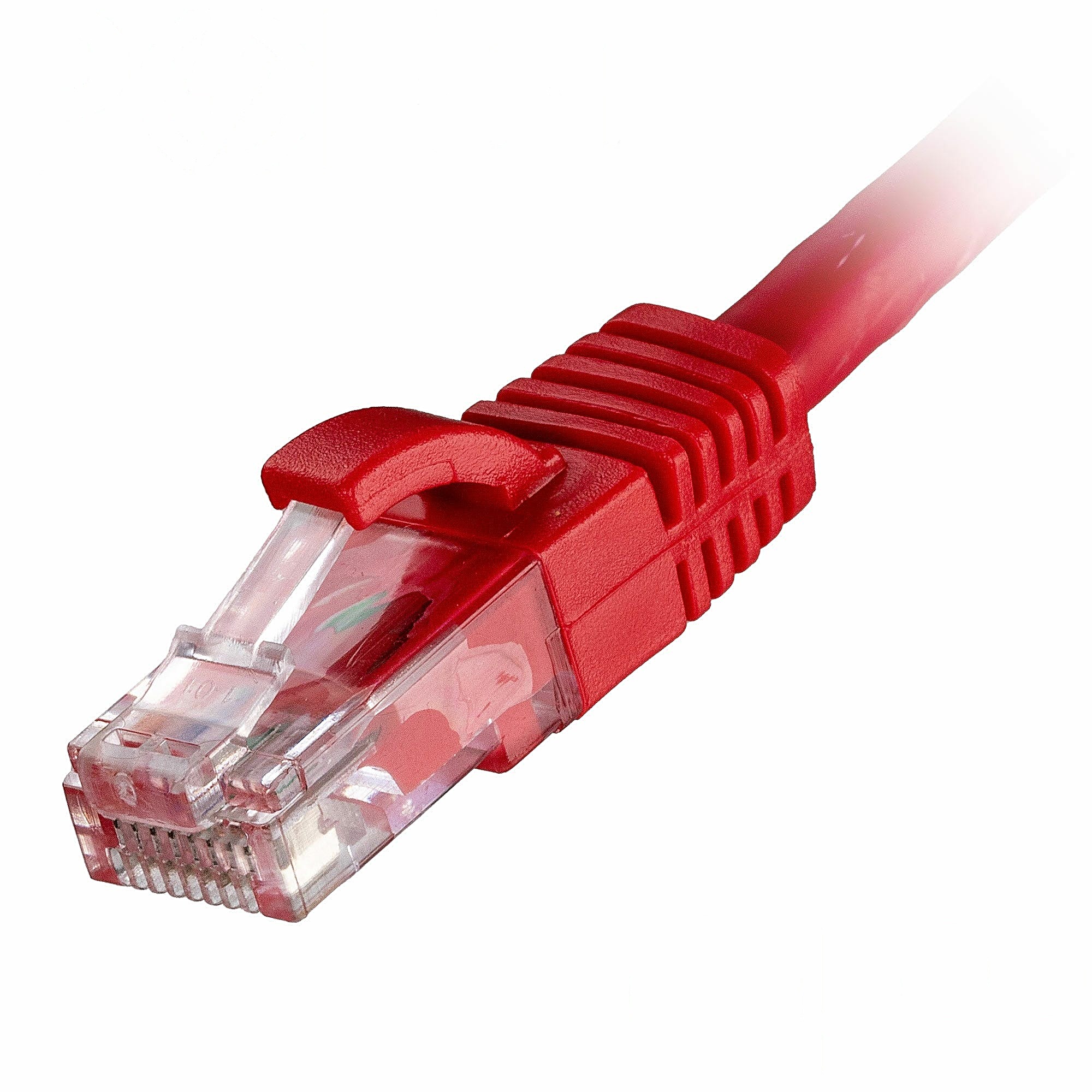 100x 1m Cat6 Patch Cable Red U/UTP LSOH 24AWG Snagless