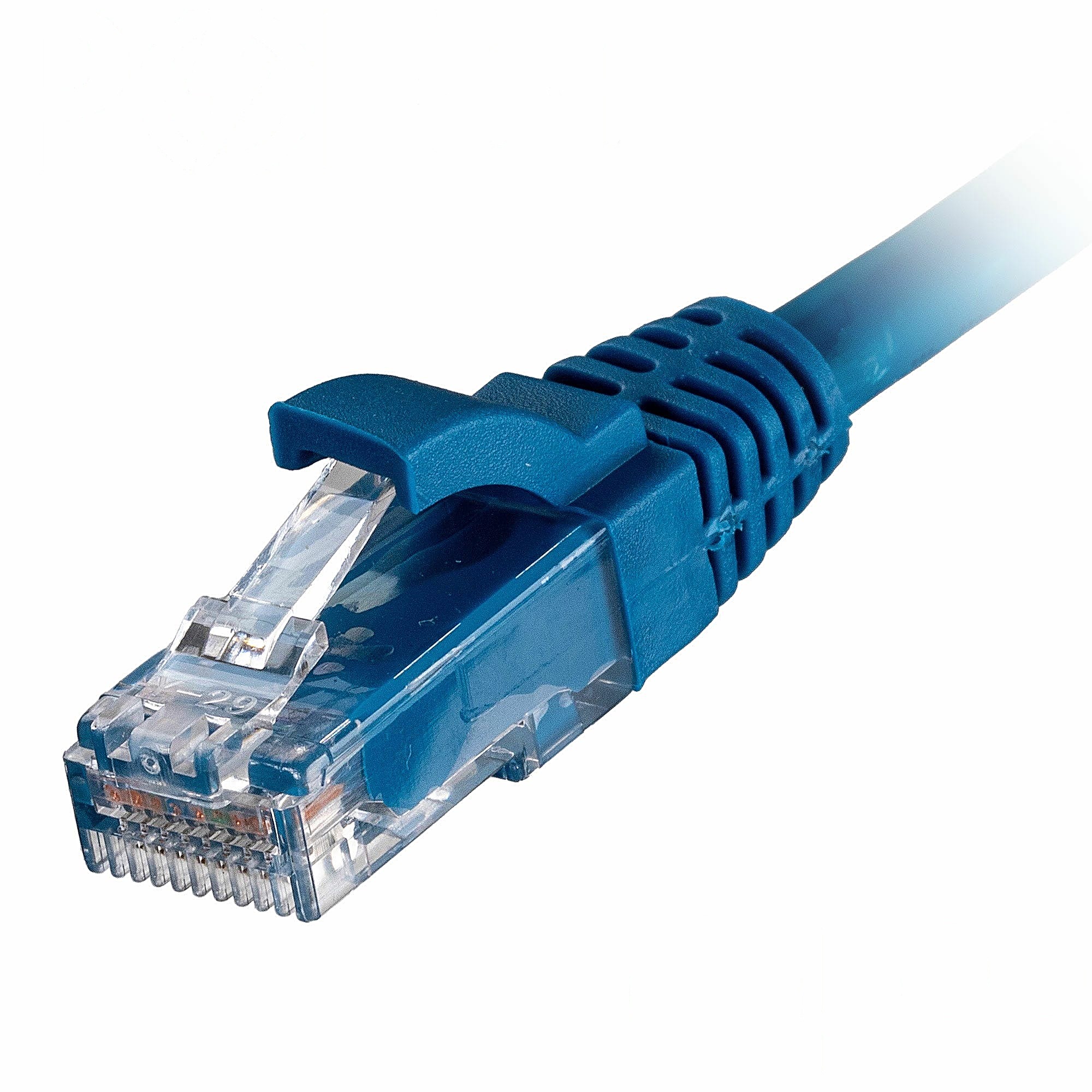 100x 1m Cat6 Patch Cable Blue U/UTP LSOH 24AWG Snagless