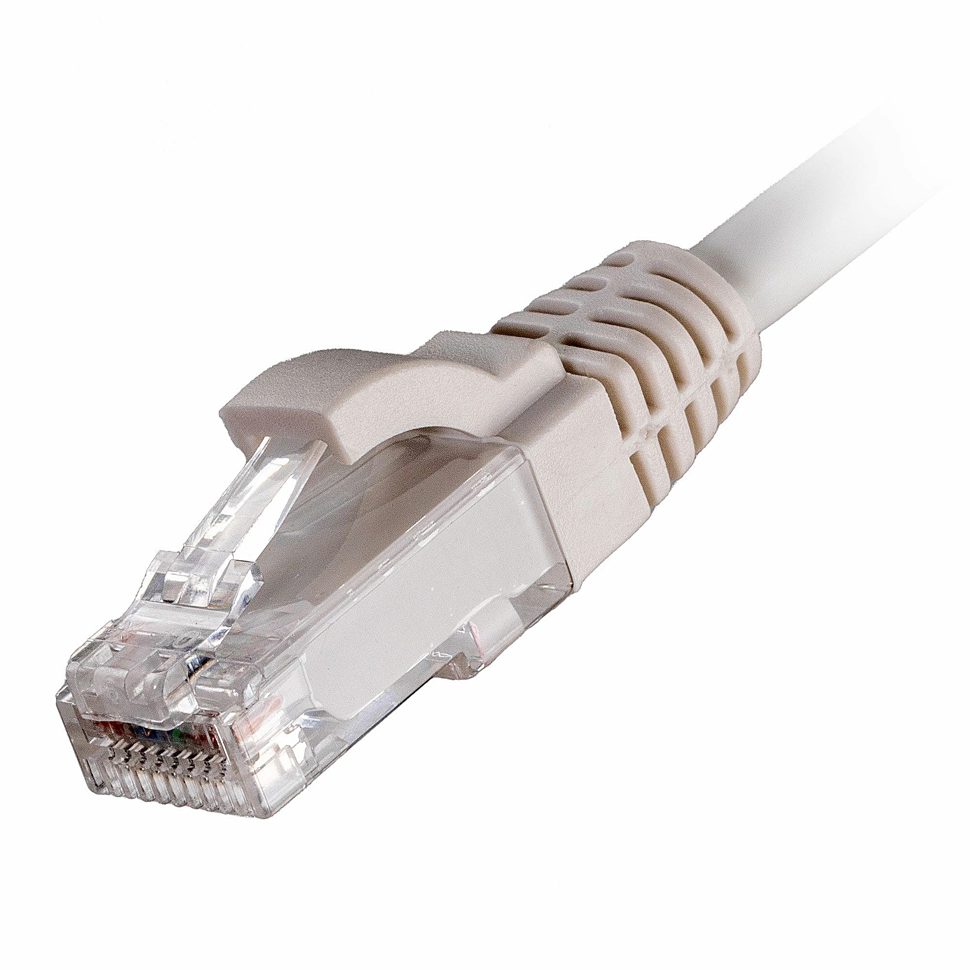 100x 1m Cat6 Patch Cable White U/UTP LSOH 24AWG Snagless