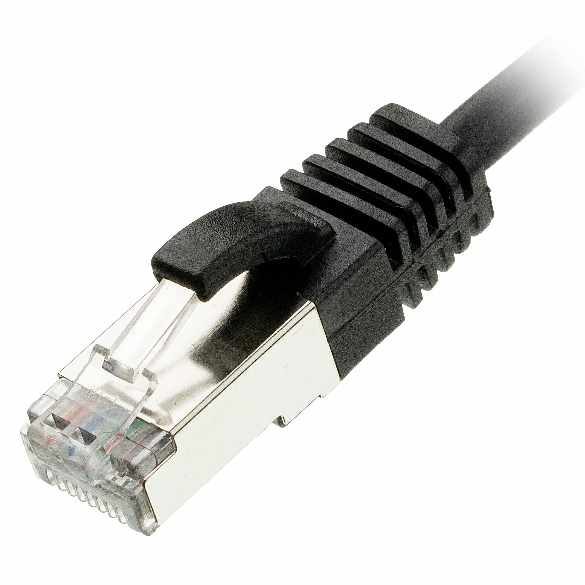 2.5m Cat6a Slim Ethernet Cable Black U/FTP LSOH 30AWG Snagless