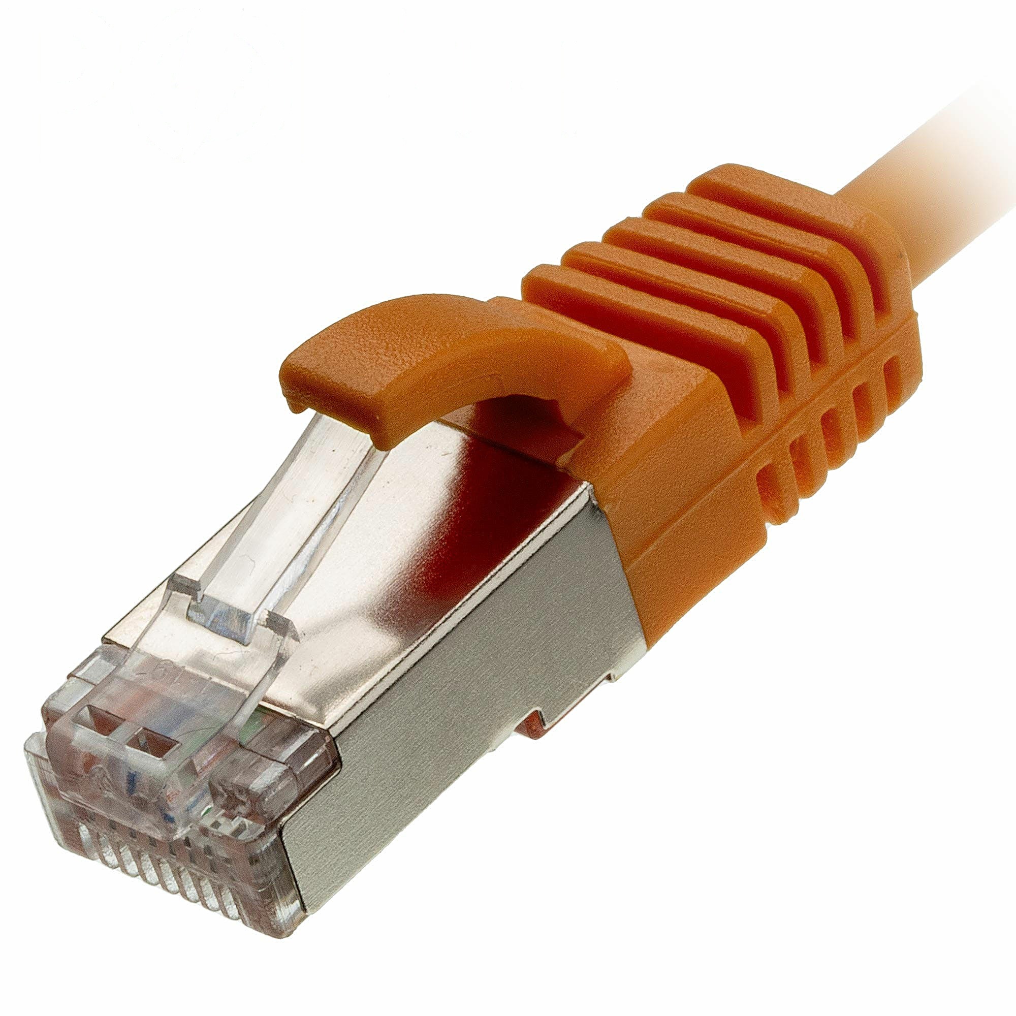 1.5m Cat6a Slim Ethernet Cable Orange U/FTP LSOH 30AWG Snagless
