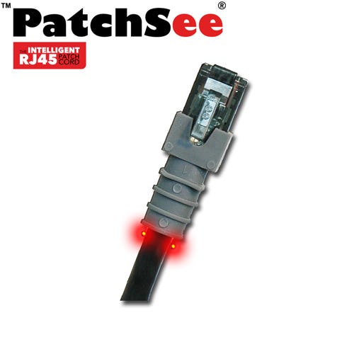 0.6m PatchSee ClassPATCH Cat6 Traceable Ethernet Cable U/UTP Bla