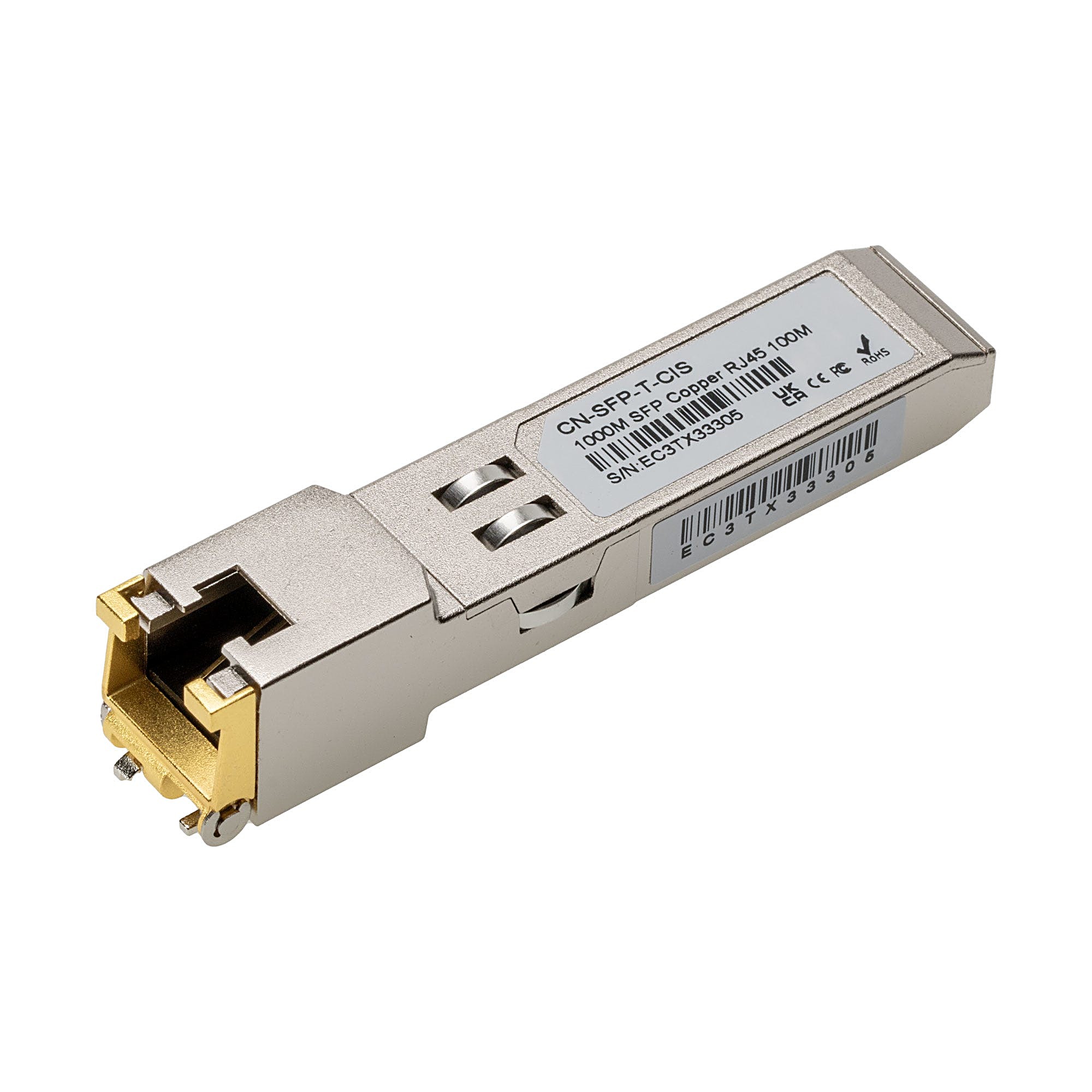 1000BASE-T SFP RJ45 Copper Module 100m, Cisco Compatible