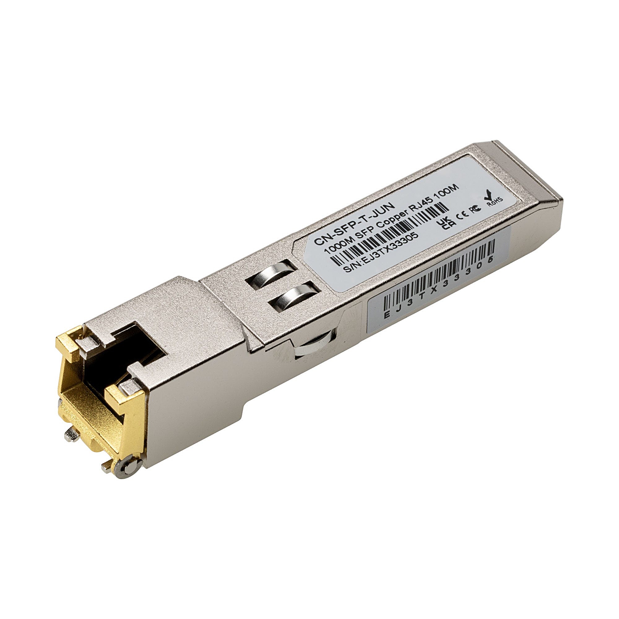 1000BASE-T SFP RJ45 Copper Module 100m, Juniper Compatible