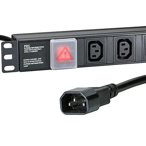10 Way C13 Rack PDU, Horizontal 1U, C14 Plug 3m