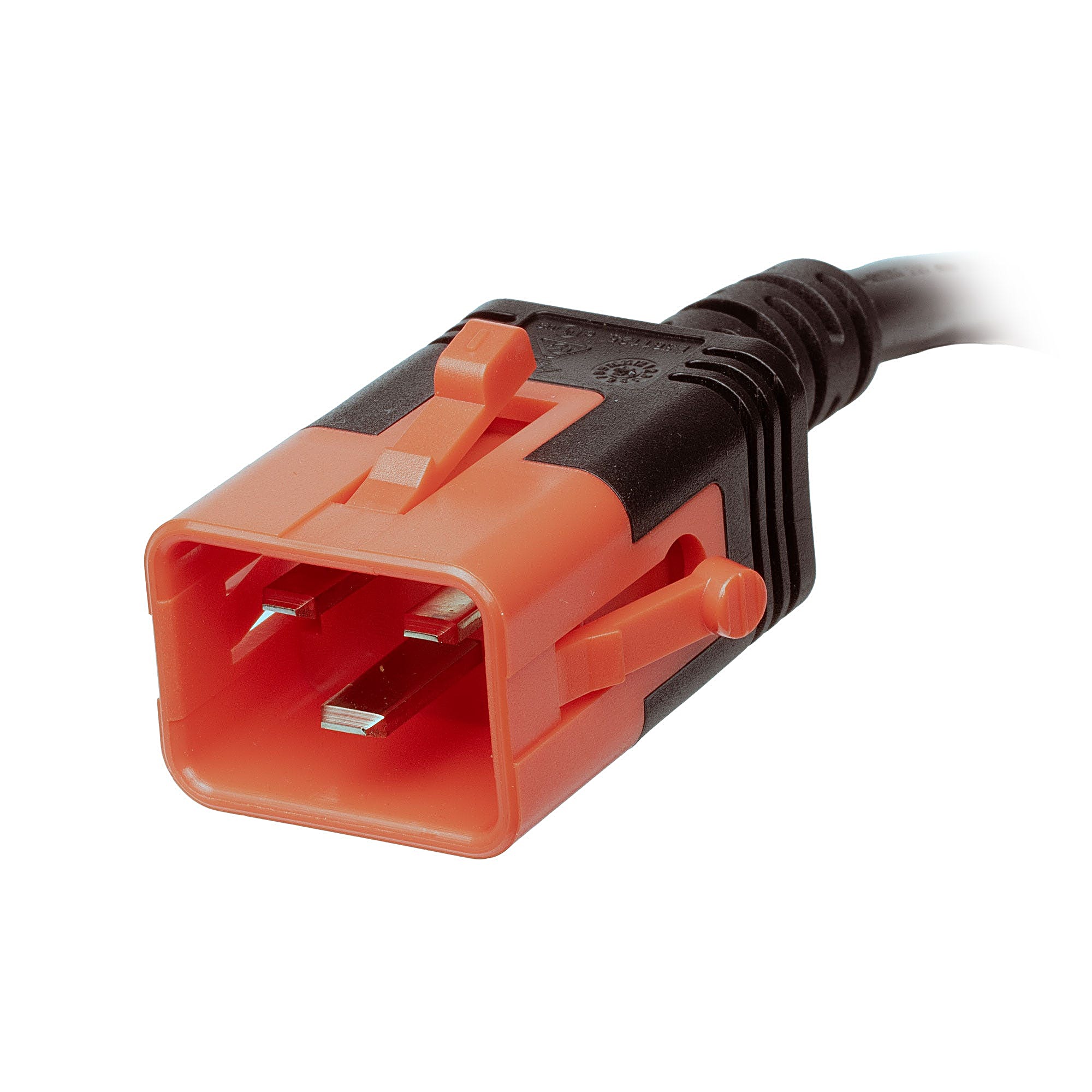 2m Dual Locking C20 to C19 Power Lead 16A, Black