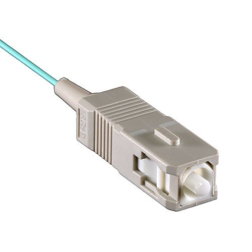 1m OM4 SC Fibre Pigtail Aqua