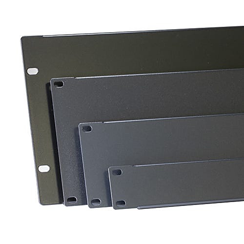 1U 19 Inch Blanking Panel Black