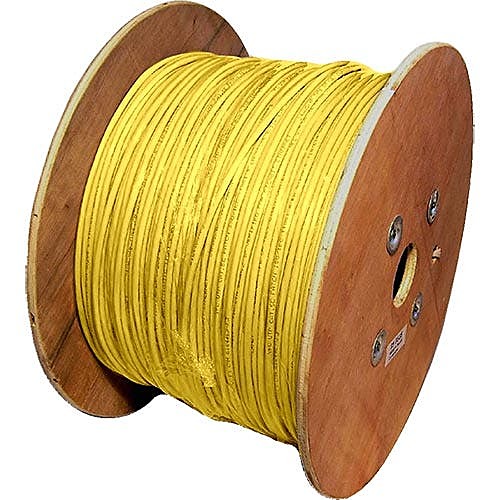 500m CAT6 Network Cable Yellow F/UTP LSZH Stranded 26AWG
