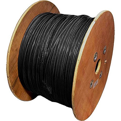 500m CAT6 Network Cable Black F/UTP LSZH Stranded 26AWG