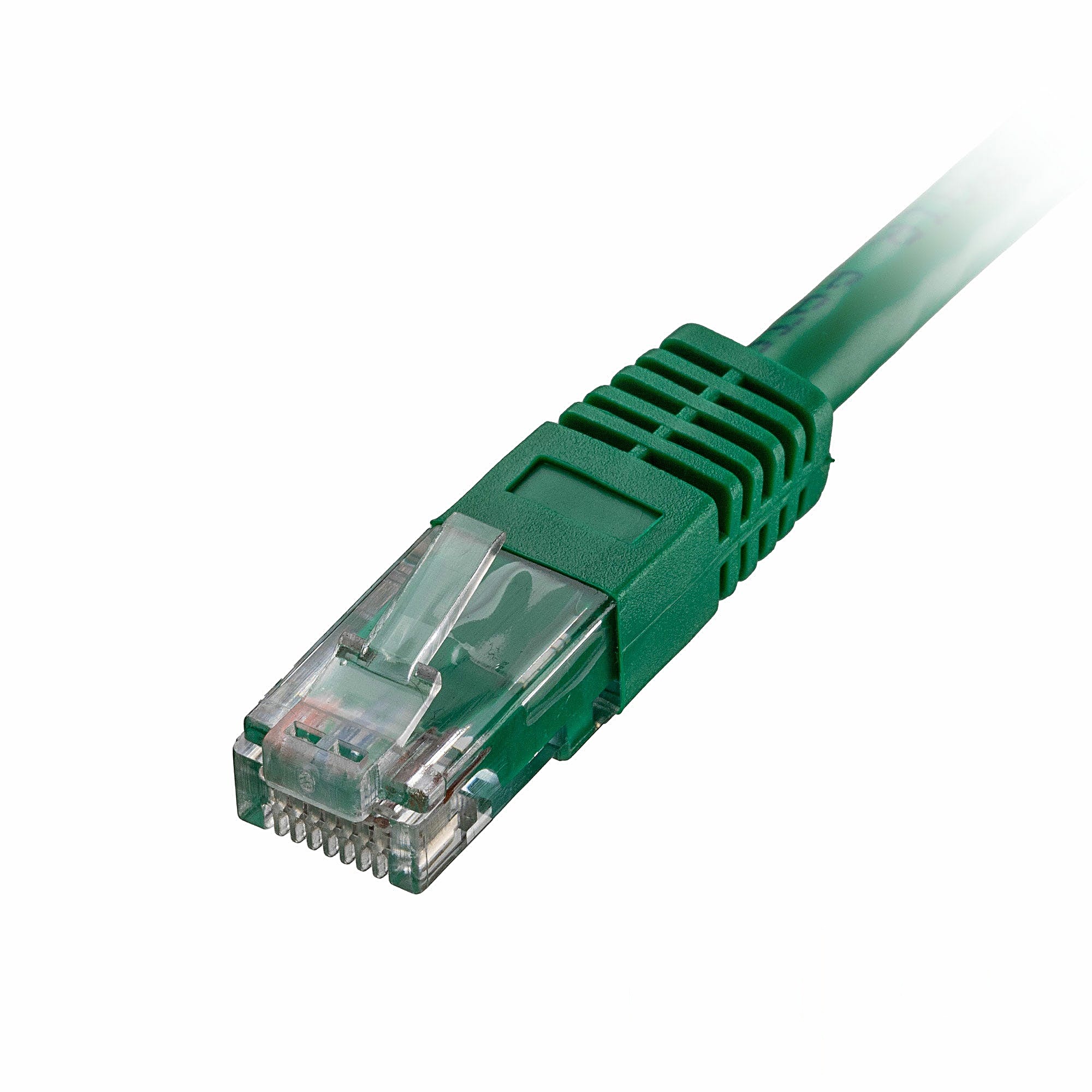 100x 0.3m Cat5e Patch Cable Green U/UTP PVC 26AWG
