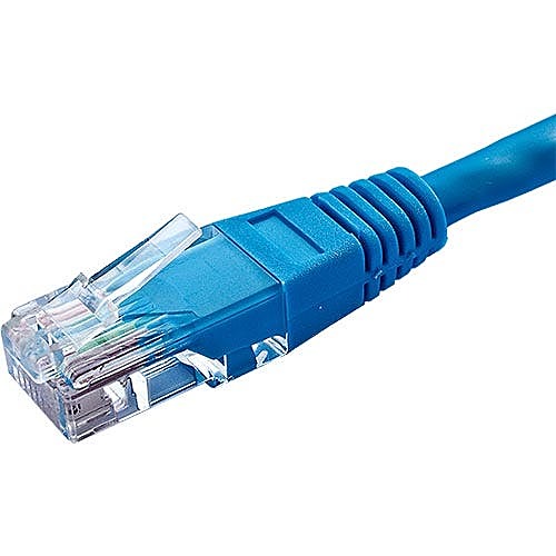 0.3m Cat5e Ethernet Cable Blue U/UTP PVC 26AWG