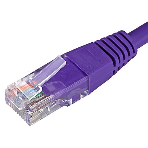 0.3m Cat5e Ethernet Cable Violet U/UTP PVC 26AWG