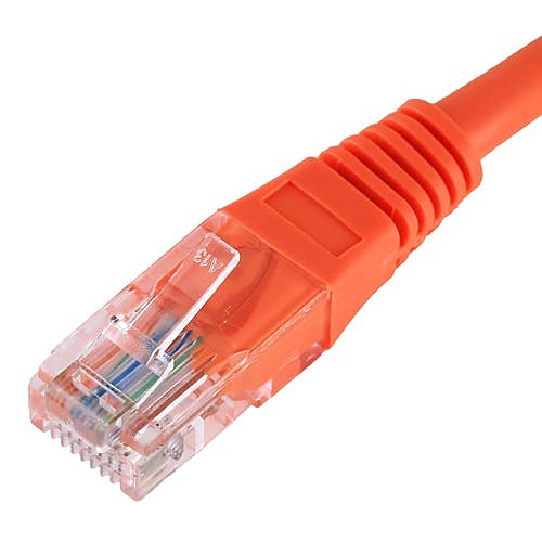 0.3m Cat5e Ethernet Cable Orange U/UTP PVC 26AWG
