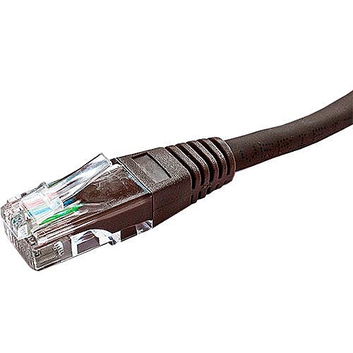 0.5m Cat5e Ethernet Cable Brown U/UTP PVC 26AWG