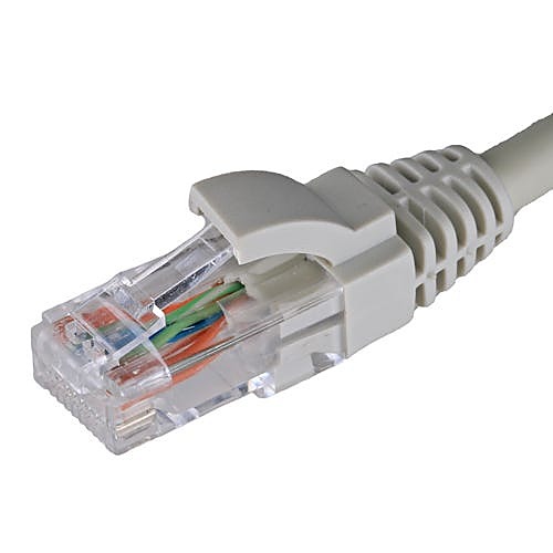 0.5m Cat5e Ethernet Cable Grey U/UTP LSOH 26AWG Snagless
