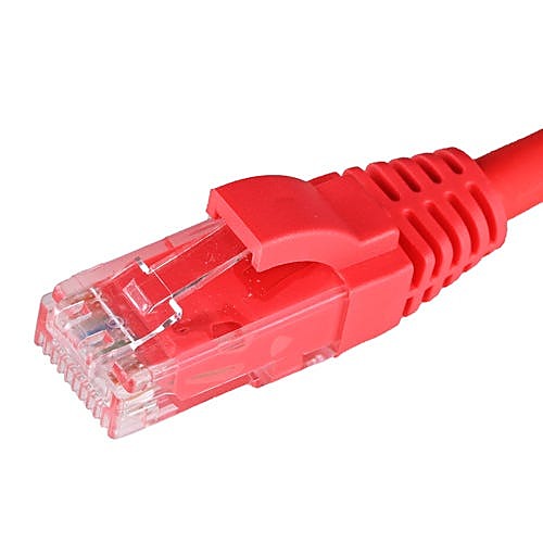 0.5m Cat5e Ethernet Cable Red U/UTP LSOH 26AWG Snagless