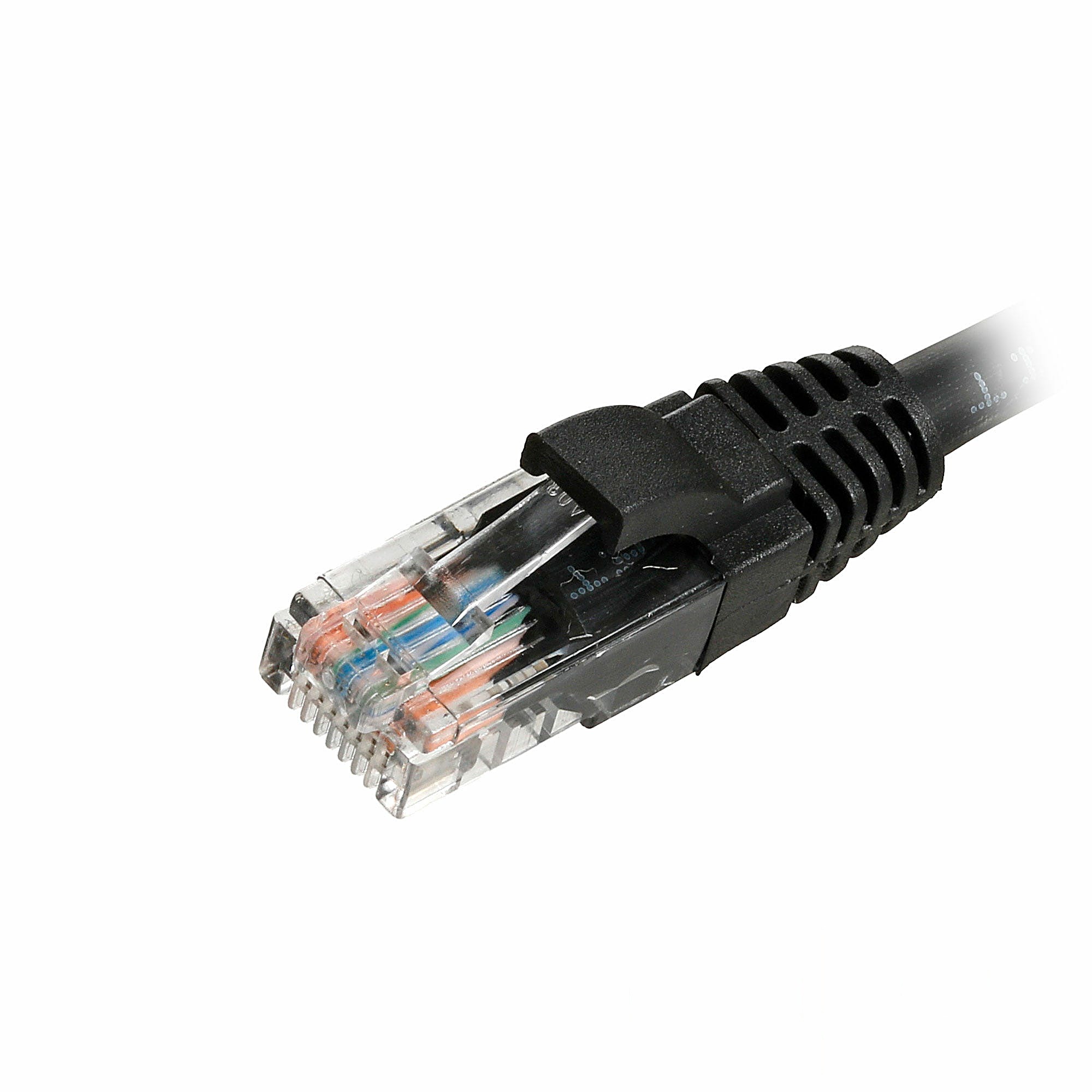 100x 1m Cat5e Patch Cable Black U/UTP LSOH 26AWG Snagless