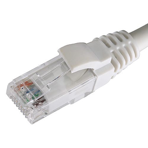 0.5m Cat5e Ethernet Cable White U/UTP LSOH 26AWG Snagless