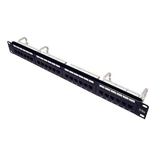 24 Port Cat5e Patch Panel 1U, Economy