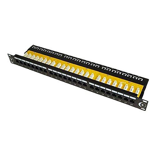 24 Port Cat6 Patch Panel 1U, Easy Punch Down