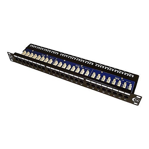 24 Port Cat5e Patch Panel 1U, Easy Punch Down