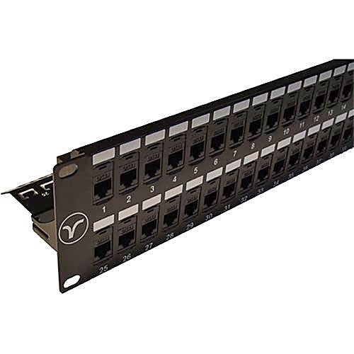 48 Port Cat6 Patch Panel 2U, Coupler Type