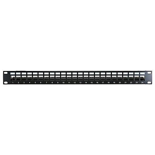 24 Port Unloaded Keystone Patch Panel 1U