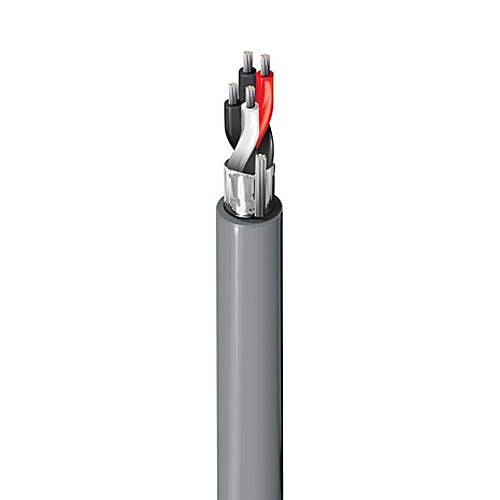 100m 2 Pair 24 AWG Shielded Data Cable LSZH Grey