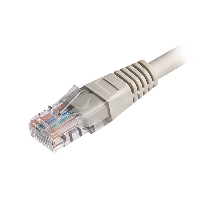 100x 5m Cat5e Patch Cable Grey U/UTP PVC 26AWG