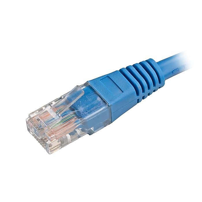 100x 0.5m Cat5e Patch Cable Blue U/UTP PVC 26AWG