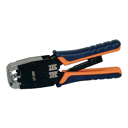 RJ45 and RJ11 Ratchet Crimp Tool
