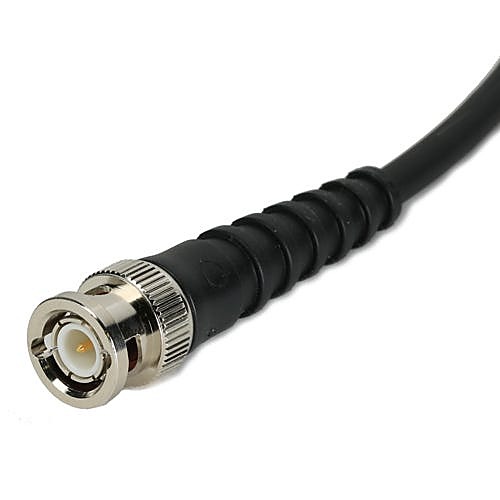 3m BNC Cable RG59 Male to Male, Booted, Black