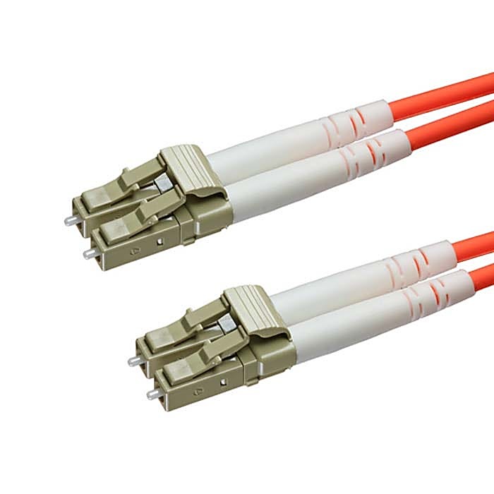 7m OM4 LC to LC Fibre Optic Cable Multimode 50/125 Orange