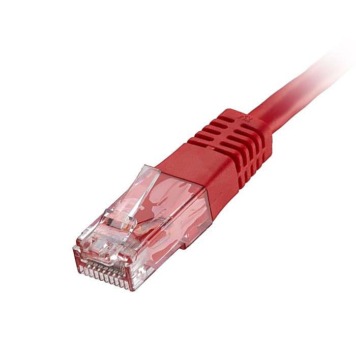 100x 3m Cat6 Patch Cable Red U/UTP PVC 24AWG