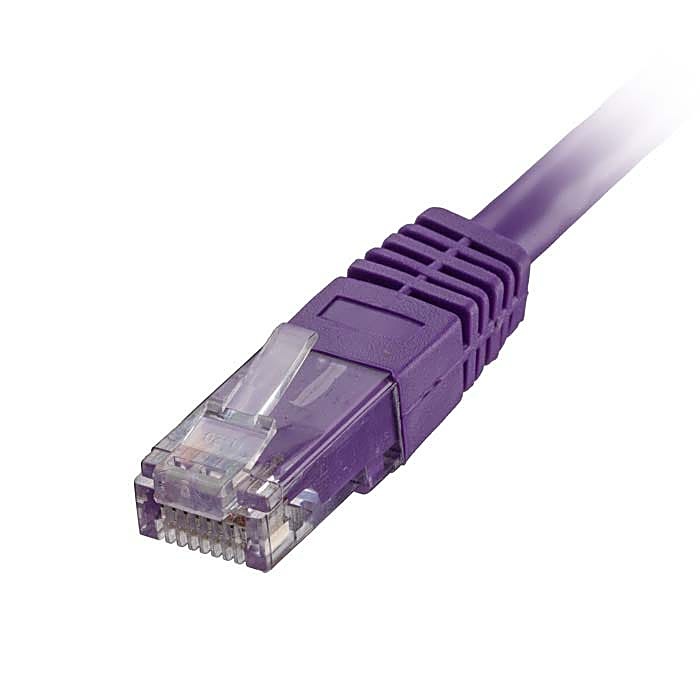 100x 2m Cat6 Patch Cable Violet U/UTP PVC 24AWG