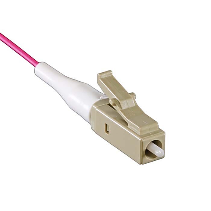 1m OM4 LC Fibre Pigtails Violet, Pack of 12
