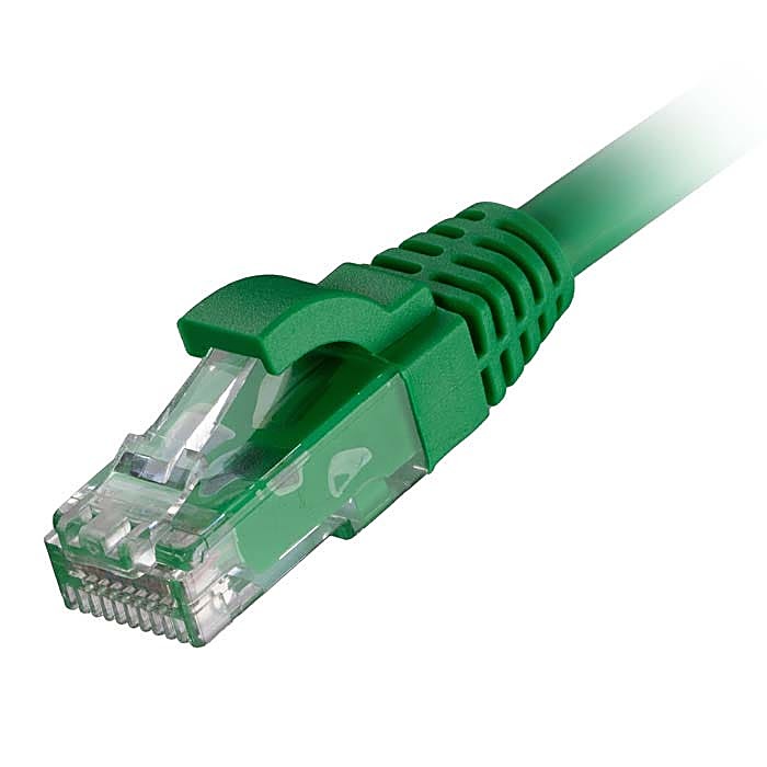 100x 1m Cat6 Patch Cable Green U/UTP LSOH 24AWG Snagless
