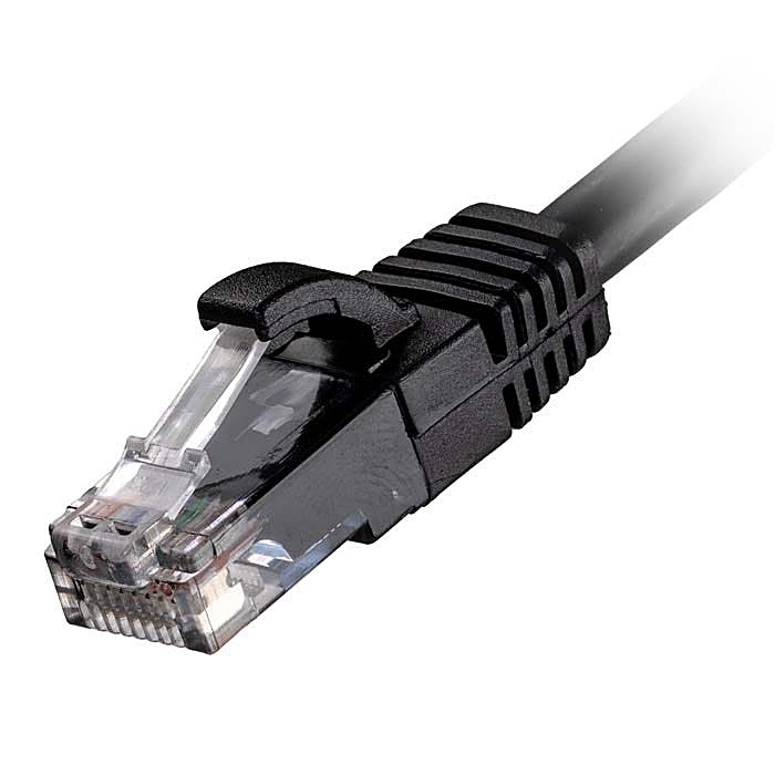 100x 3m Cat6 Patch Cable Black U/UTP LSOH 24AWG Snagless