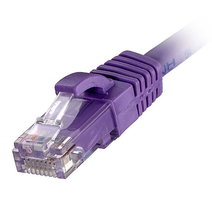 100x 1.5m Cat6 Patch Cable Violet U/UTP LSOH 24AWG Snagless