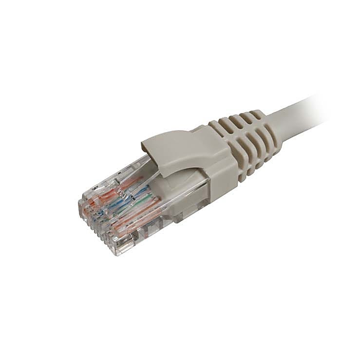 100x 3m Cat5e Patch Cable Grey U/UTP LSOH 26AWG Snagless