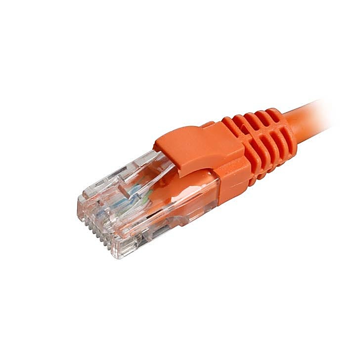 100x 3m Cat5e Patch Cable Orange U/UTP LSOH 26AWG Snagless