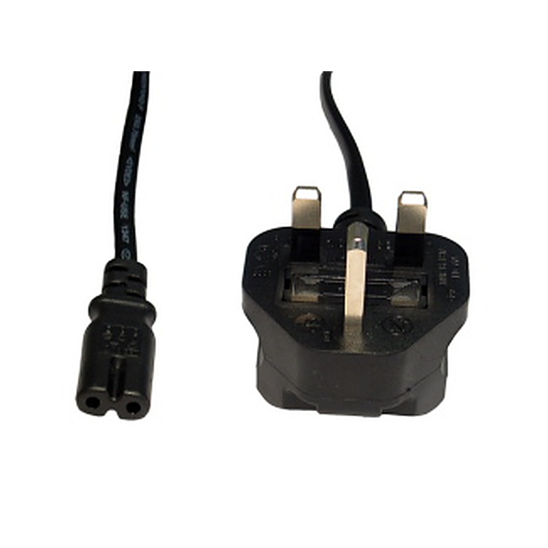 2m UK to Figure 8 C7 Mains Lead