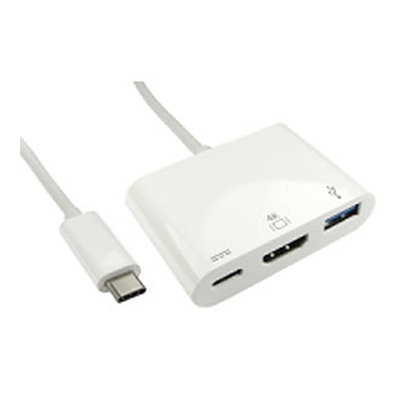 USB Type-C to HDMI & USB Adapter with Power Delivery